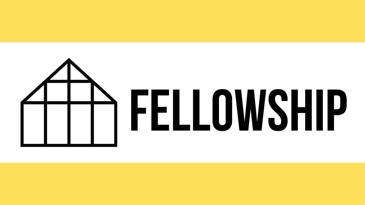 NRUMC Fellowship Logo with Yellow Stripes